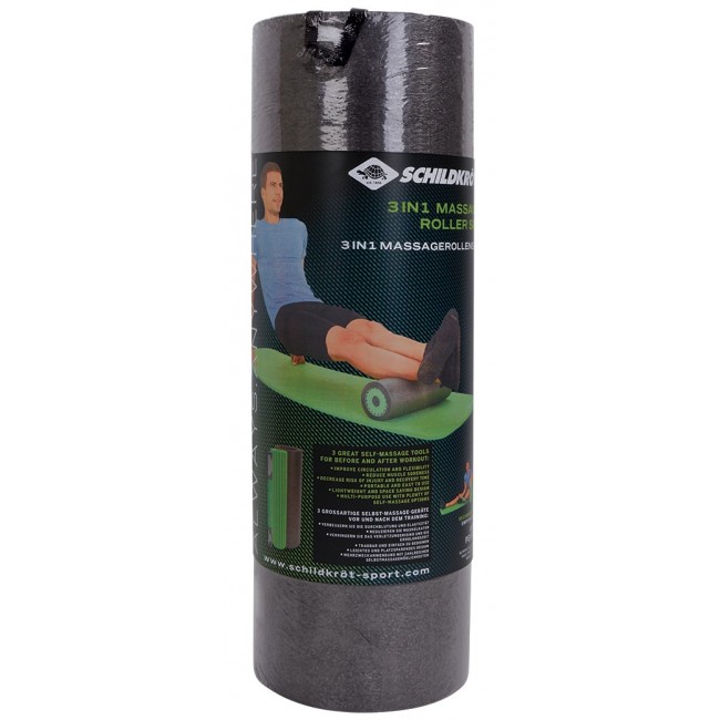 Schildkr t Fitness 3 in 1 Massage Roller Set Black, Green Foam 1 pc(s)