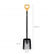 FISKARS SOLID METAL SHOVEL WITH D-SHAPED HANDLE
