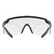 Uvex 5330842204 sports glasses Unisex Semi rimless Black Interchangeable lenses