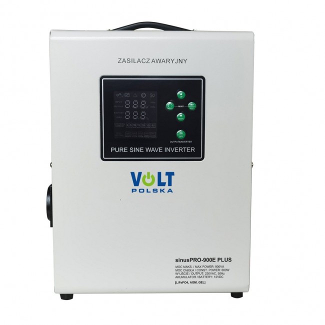 Inverter VOLT POLSKA SINUSPRO 900E PLUS 12V 600/90