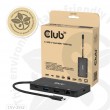 CLUB3D 9-1 Dual HDMI USB-C Hub PD3.0 100W