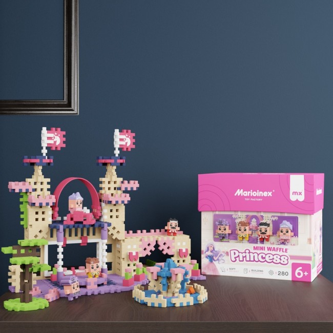 MARIOINEX Mini Waffle Princess bricks, 280 pieces