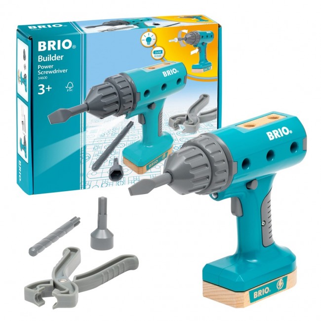 Zestaw konstrukcyjny Brio BUILDER Wiertarka akumulatorowa / od 3 lat