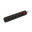 Lanberg PS1-05F-0150-BK power extension 1.5 m 5 AC outlet(s) Indoor Black