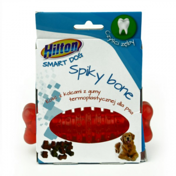 HILTON Dog spiky bone - Dog toy - 12 cm