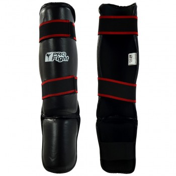 Step Profight PU 1038 Shin Guard black 2XL