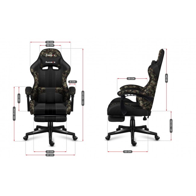 HUZARO FORCE 4.7 CAMO MESH GAMING CHAIR HUZARO FORCE 4.7 CAMO MESH GAMING CHAIR