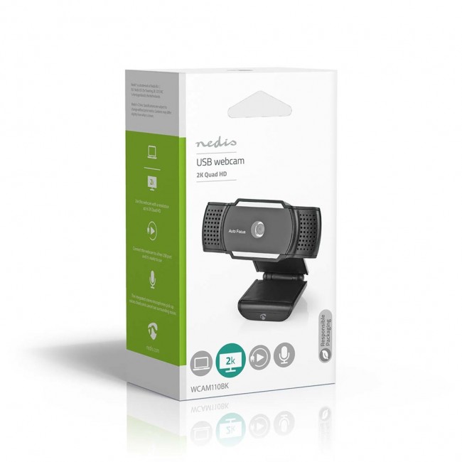 Nedis WCAM110BK webcam 5 MP 2592 x 1944 pixels USB 2.0 Black Nedis WCAM110BK webcam 5 MP 2592 x 1944 pixels USB 2.0 Black