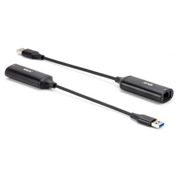 CLUB3D CAC-1421 cable gender changer USB Type-A RJ45 Black