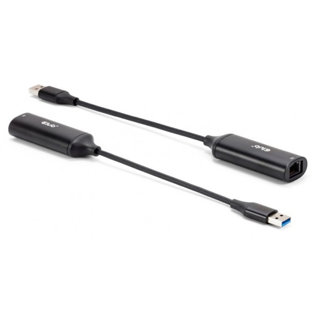 CLUB3D CAC-1421 cable gender changer USB Type-A RJ45 Black