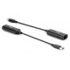 CLUB3D CAC-1421 cable gender changer USB Type-A RJ45 Black