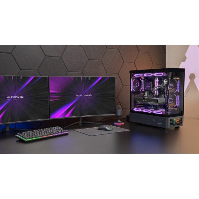 Mars Gaming MCLCDPRO computer case Midi Tower Black Mars Gaming MCLCDPRO computer case Midi Tower Black