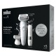 Braun Silk- pil 9 9-341 epilator 40 tweezers White