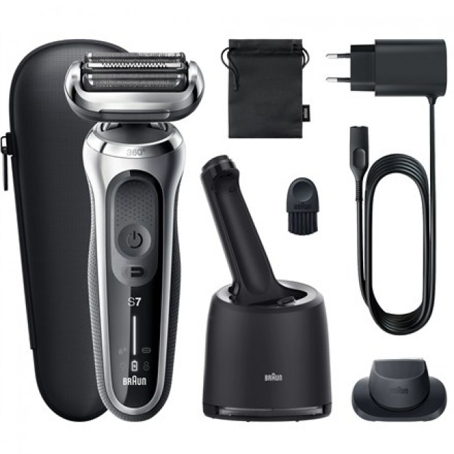Braun Series 7 71-S7200cc Foil shaver Trimmer Black, Silver