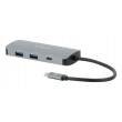 Mobilis 001382 laptop dock/port replicator Wired USB 3.2 Gen 1 (3.1 Gen 1) Type-C Black, Grey
