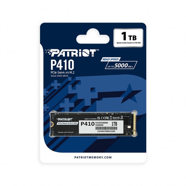 SSD Patriot Viper P410 M.2 PCI-Ex4 NVMe 1.4 1TB 5GB/s (P410P1TBM28H) SSD Patriot Viper P410 M.2 PCI-Ex4 NVMe 1.4 1TB 5GB/s (P410P1TBM28H)