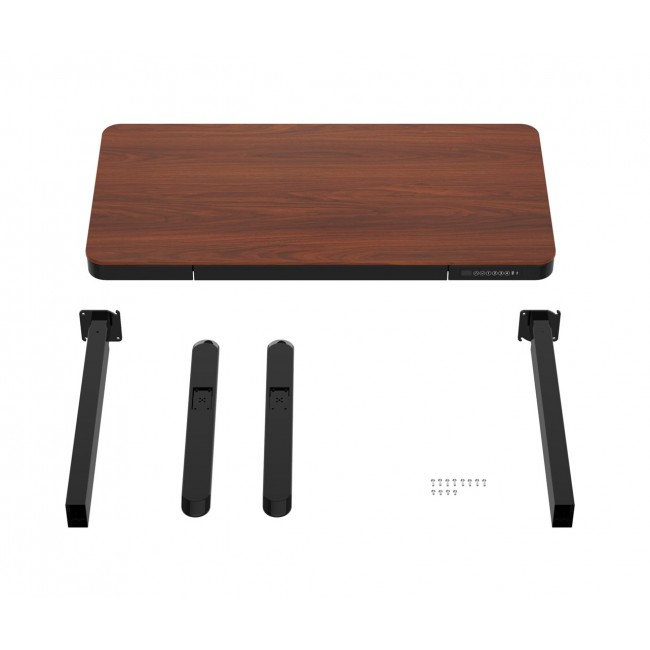 ACTIVEJET desk with electric height adjustment 120x60 ET119S black/walnut