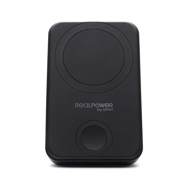 RealPower 444408 power bank 10000 mAh Wireless charging Black