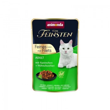 ANIMONDA Vom Feinsten Rabbit, chicken fillet - wet cat food - 85g