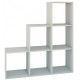 Topeshop STEP BIEL 3X3 living room bookcase