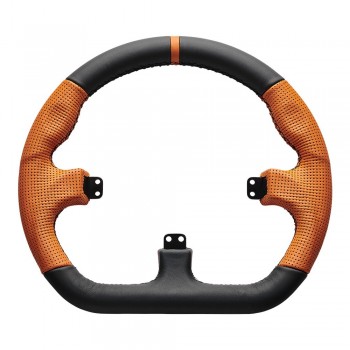 Asetek SimSports GT - rim - closed D, black and orange