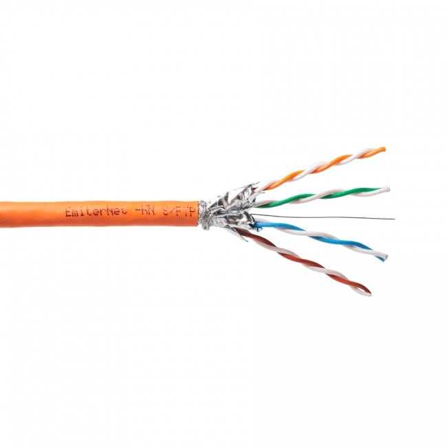 Emiter Net SFTP (S/FTP) Cat.7 Cable 1000MHz, 4x2x23AWG Wire, LSZH-FR Emiter Net SFTP (S/FTP) Cat.7 Cable 1000MHz, 4x2x23AWG Wire, LSZH-FR