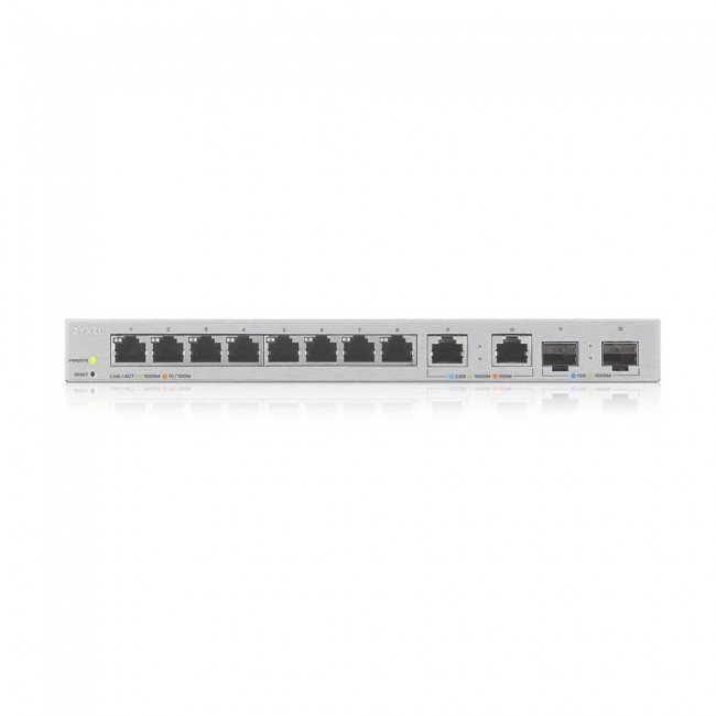 Zyxel XGS1210-12-ZZ0102F network switch Managed Gigabit Ethernet (10/100/1000) Grey Zyxel XGS1210-12-ZZ0102F network switch Managed Gigabit Ethernet (10/100/1000) Grey