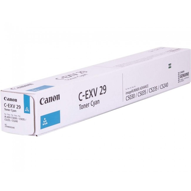 Canon C-EXV29 toner cartridge 1 pc(s) Original Cyan Canon C-EXV29 toner cartridge 1 pc(s) Original Cyan