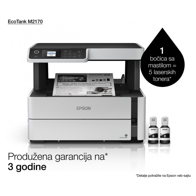 Epson EcoTank M2170 Inkjet A4 1200 x 2400 DPI 39 ppm Wi-Fi