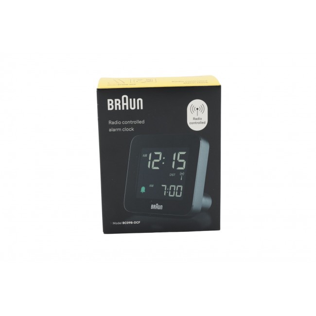 Braun BC09B-DCF Digital Radio-Controlled Alarm Clock