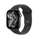 Apple Watch Series 11 GPS 46mm Jet Black Aluminium Case with Black Sport Band - S/M
