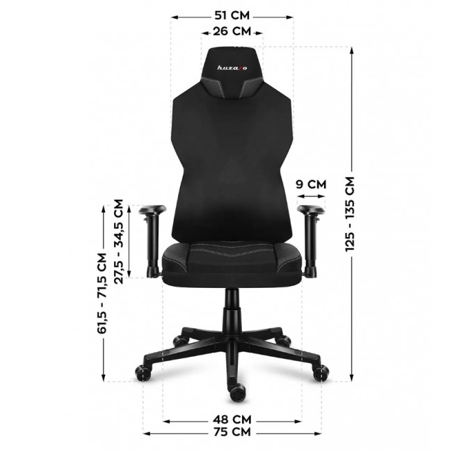 Huzaro Combat 6.2 Black RGB gaming chair
