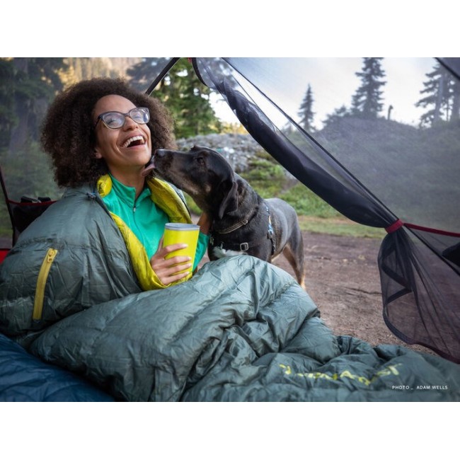 Therm-a-Rest Questar Adult Mummy sleeping bag Polyester Green, Yellow