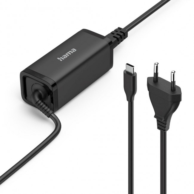 Hama 00200023 power adapter/inverter Indoor 65 W Black