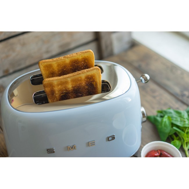 Smeg 50's Style Toaster TSF01PBEU Pastel Blue