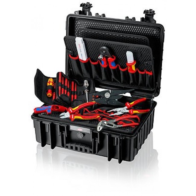 Knipex 00 21 35 tool storage case Black Aluminium, Polystyrene