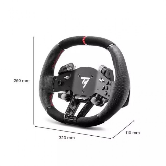 Thrustmaster Hypercar Wheel Add-On Black, Silver USB Steering wheel Analogue / Digital PC, PlayStation 4, PlayStation 5, Xbox One, Xbox One S, Xbox One X