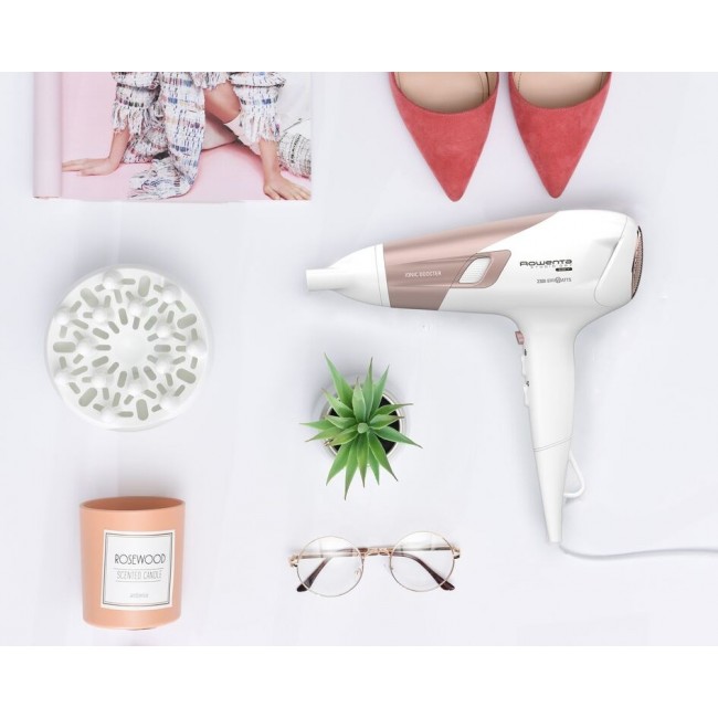 Rowenta Studio Dry CV5830 hair dryer 2300 W Beige, White