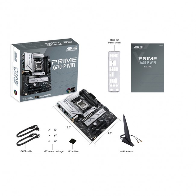 ASUS PRIME X670-P WIFI AMD X670 Socket AM5 ATX