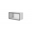 Cama open storage cabinet ROCO RO4 75/37/37 white/black