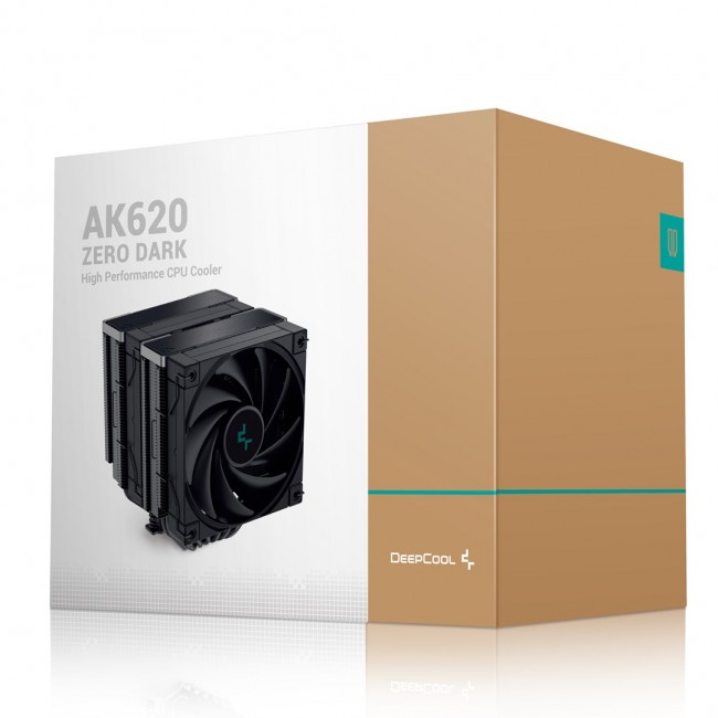 DeepCool AK620 ZERO DARK Processor Air cooler 12 cm Black 1 pc(s) DeepCool AK620 ZERO DARK Processor Air cooler 12 cm Black 1 pc(s)