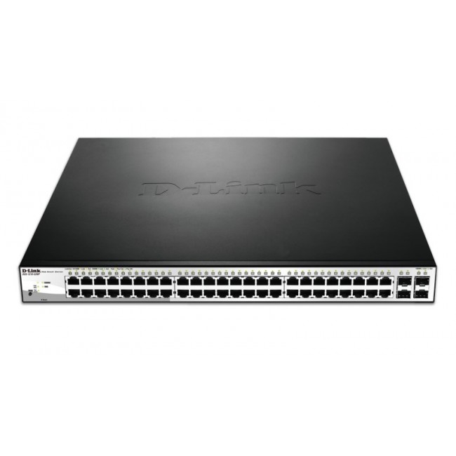 D-Link DGS-1210-52MP Managed L2 Gigabit Ethernet (10/100/1000) Power over Ethernet (PoE) Black, Grey