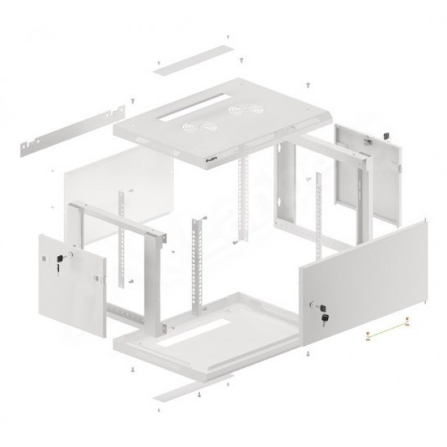 Lanberg WF01-6406-00S rack cabinet 6U Wall mounted rack Grey Lanberg WF01-6406-00S rack cabinet 6U Wall mounted rack Grey