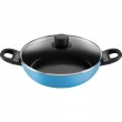 BALLARINI CAPRERA Patelnia g ęboka 2H z pokrywką 28 cm niebieska