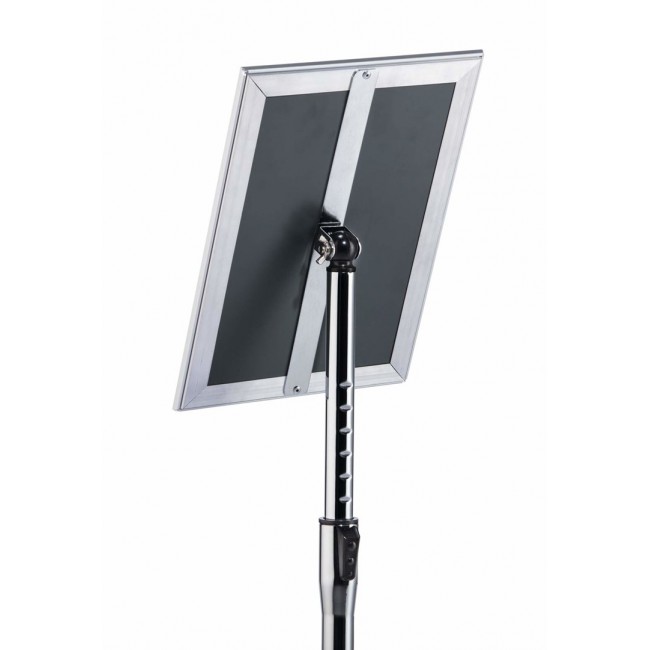 Durable 479823 sign holder/information stand A4 Aluminium, Plastic, Steel Silver