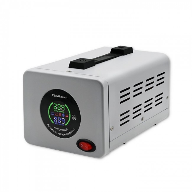 Qoltec 50724 Automatic Voltage Stabilizer AVR 2000VA