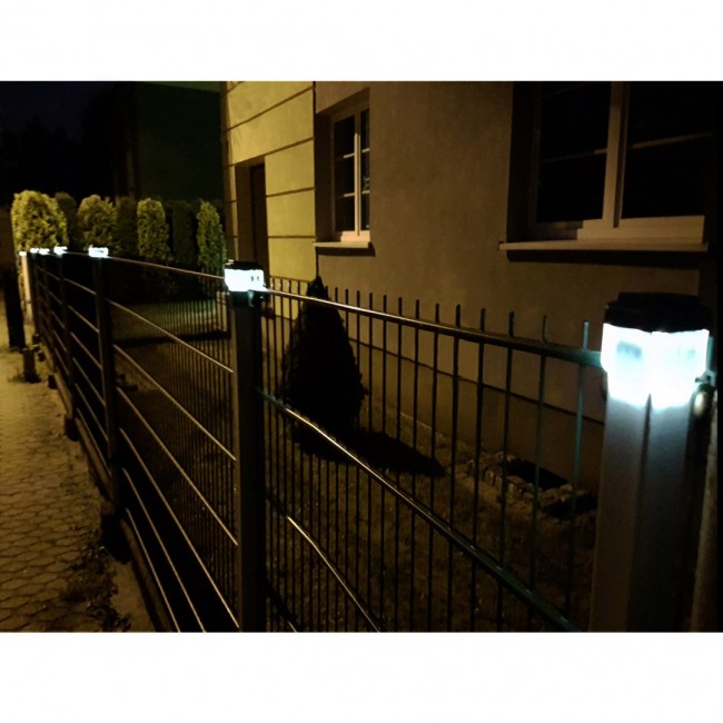Garden pole solar light 61x41x45 mm Greenblue GB125 / 6/7 Solar LED Garden Lamp for fence post