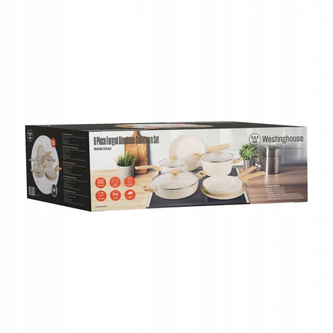 Westinghouse WCCS205909A aluminium cookware set, 9 pieces