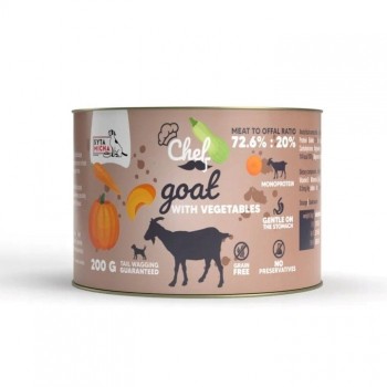 SYTA MICHA Chef Goat with vegetables Mono - wet dog food - 200g