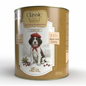 SYTA MICHA Classic Junior Rabbit with beetroot and raspberries Mono - wet dog food - 800g